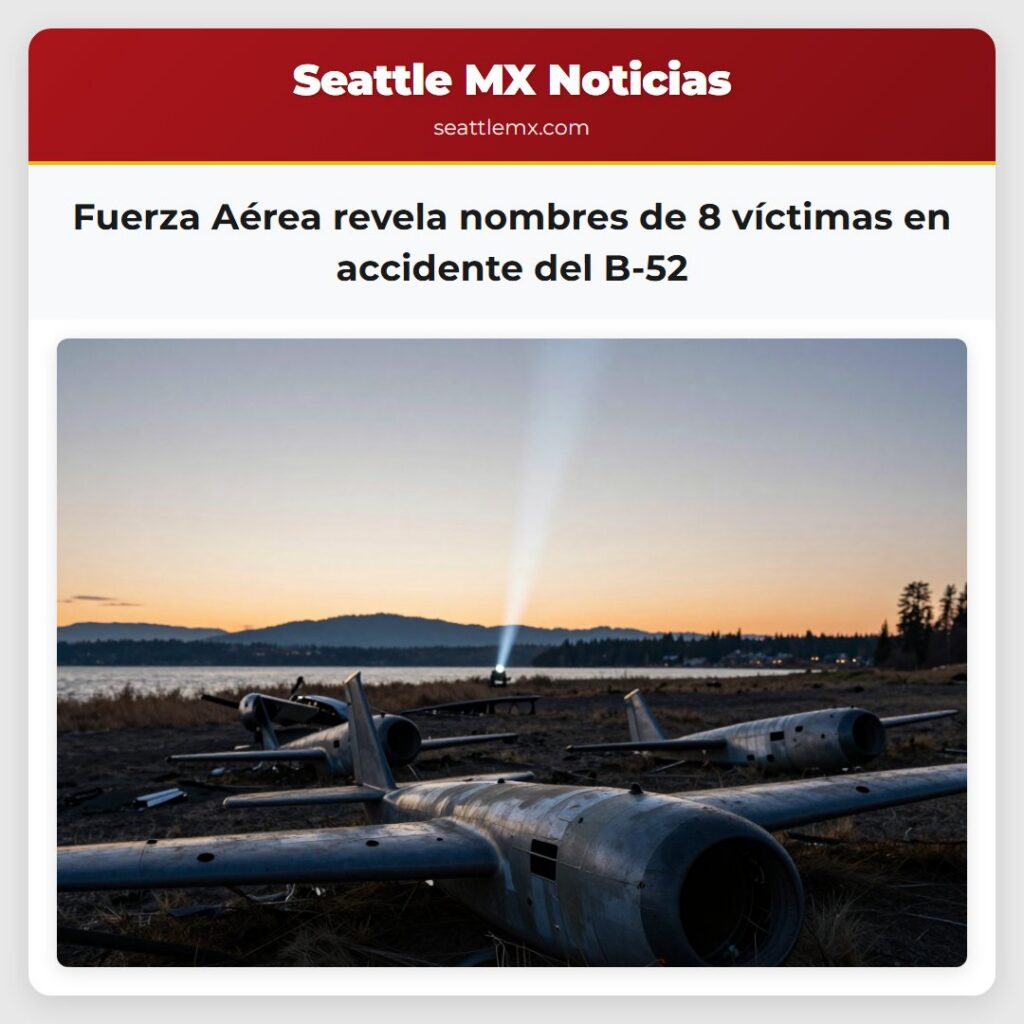 Fuerza Aérea revela nombres de 8 víctimas en