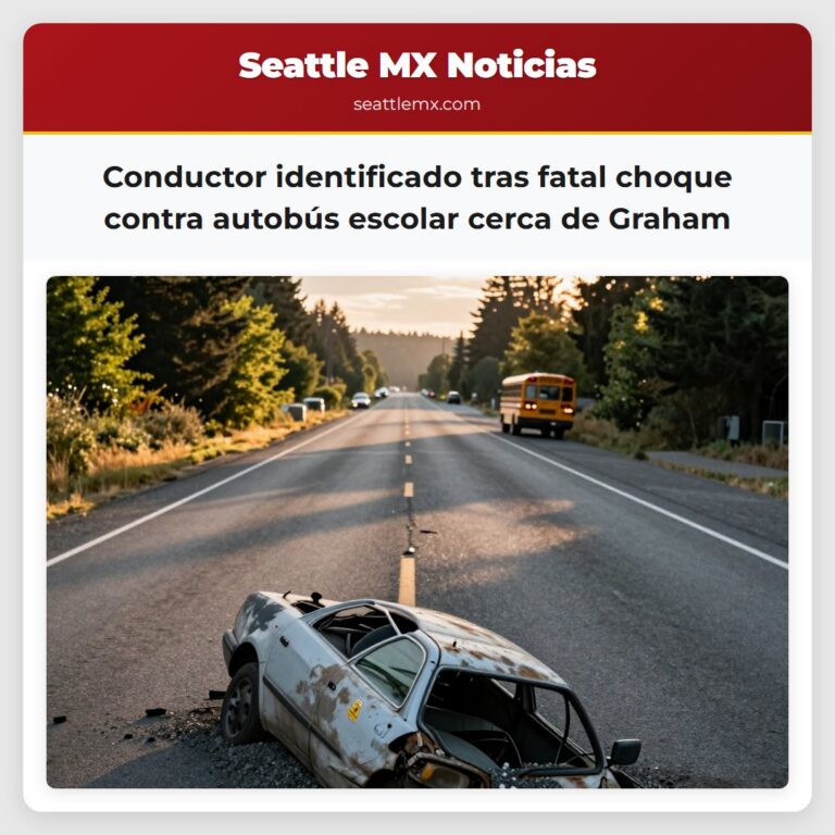 Conductor identificado tras fatal choque contra autobús escolar cerca de Graham