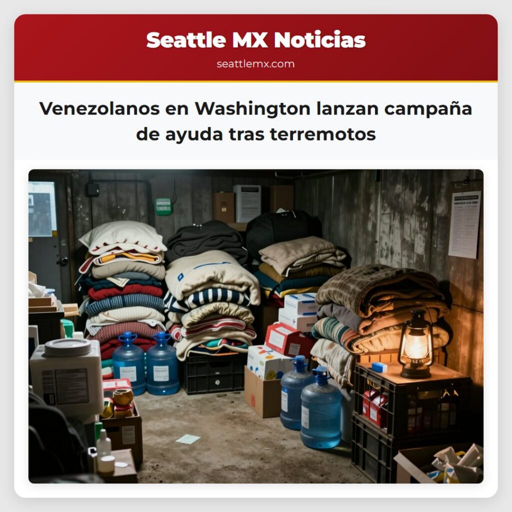Venezolanos en Washington lanzan campaña de ayuda