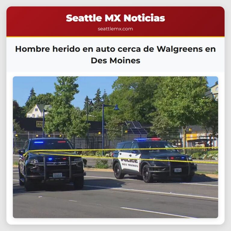 Hombre herido en auto cerca de Walgreens en Des Moines