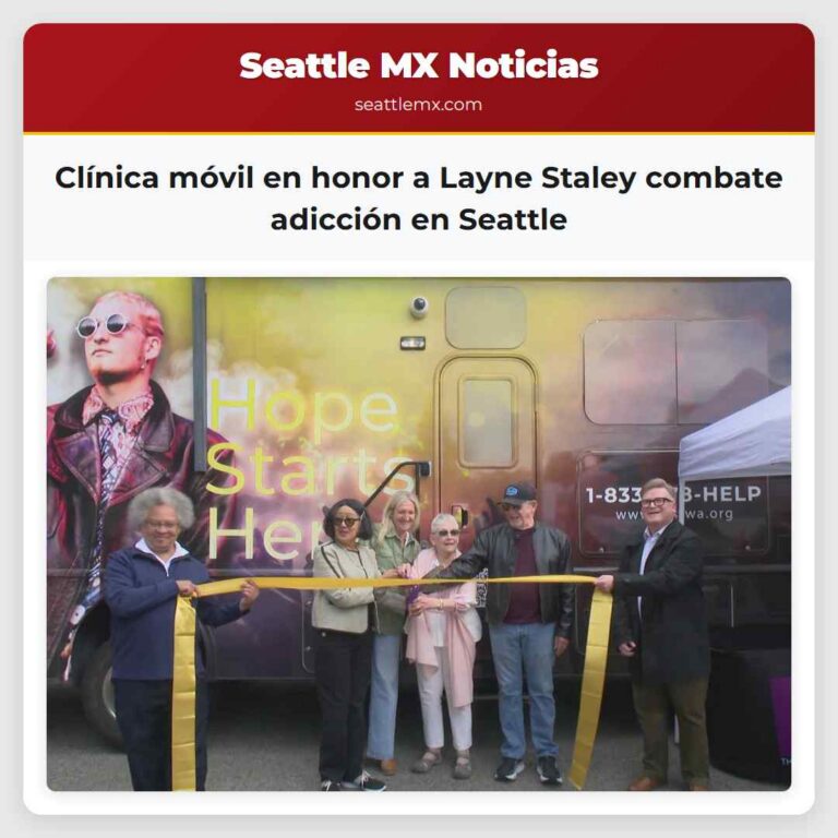 Clínica móvil en honor a Layne Staley combate adicción en Seattle