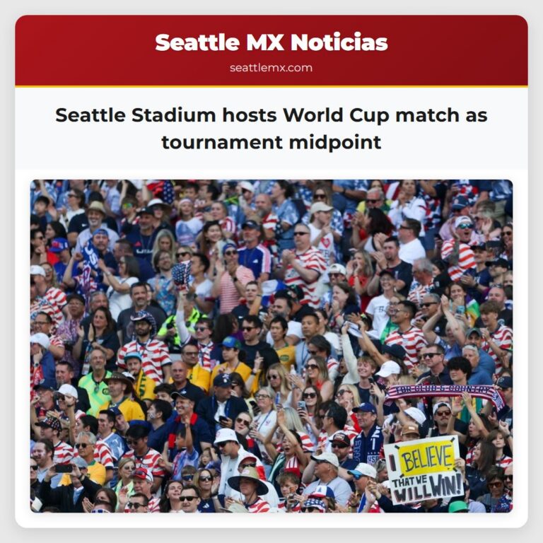 Seattle Stadium hosts World Cup match as tournament midpoint