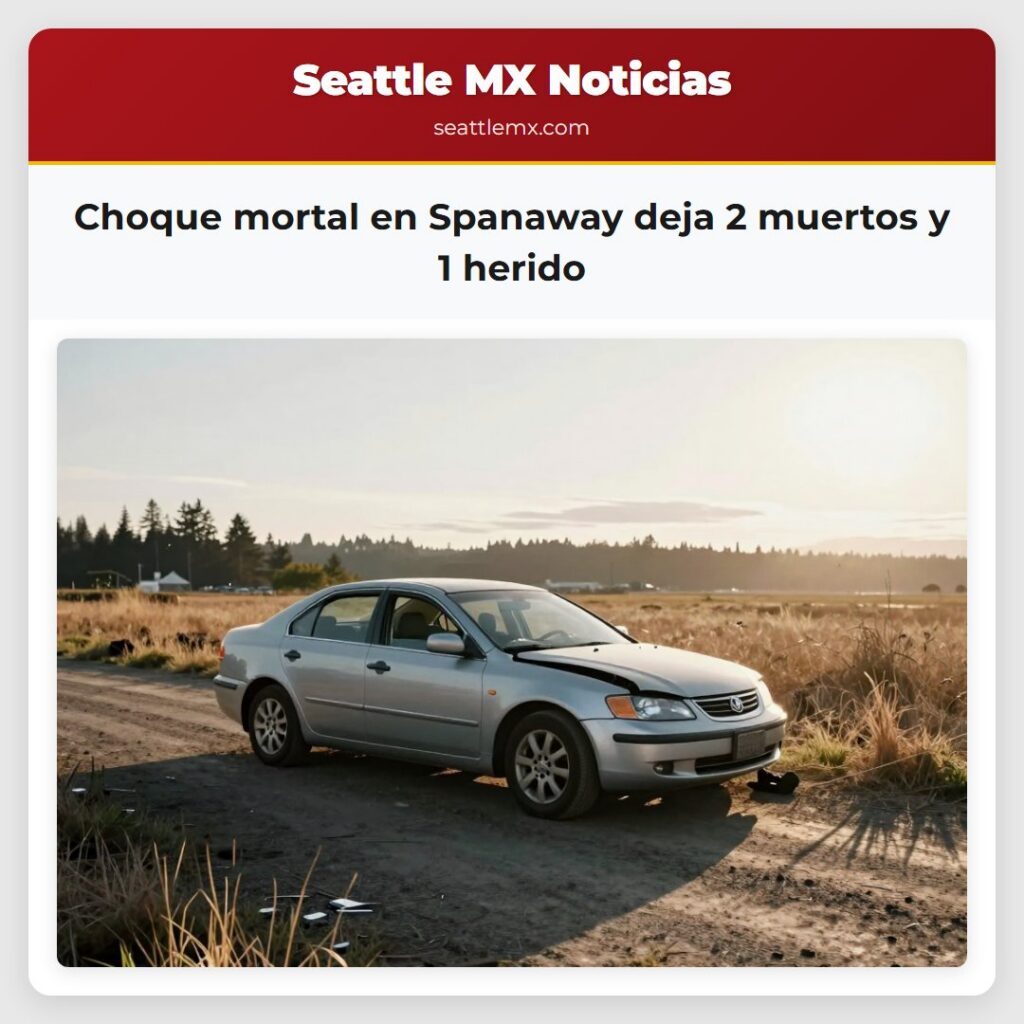 Choque mortal en Spanaway deja 2 muertos y 1