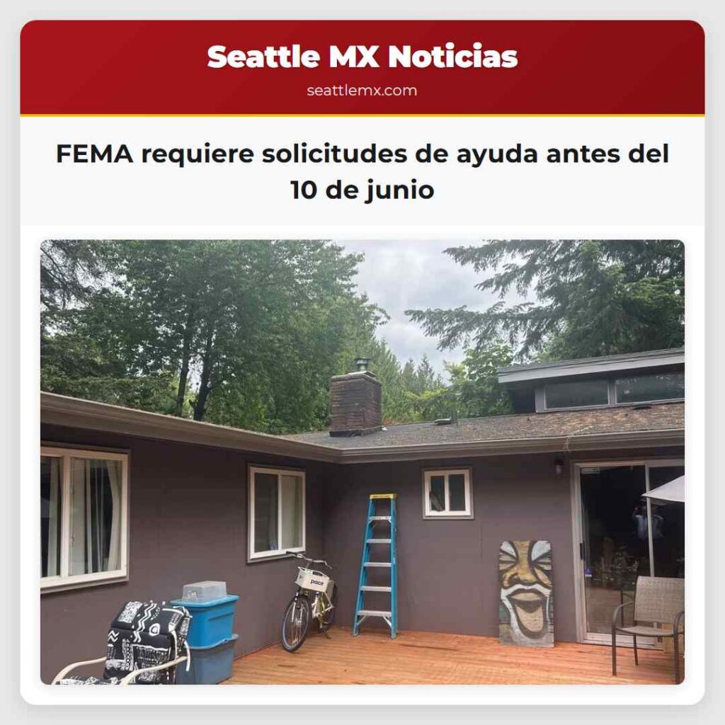FEMA requiere solicitudes de ayuda antes del 10