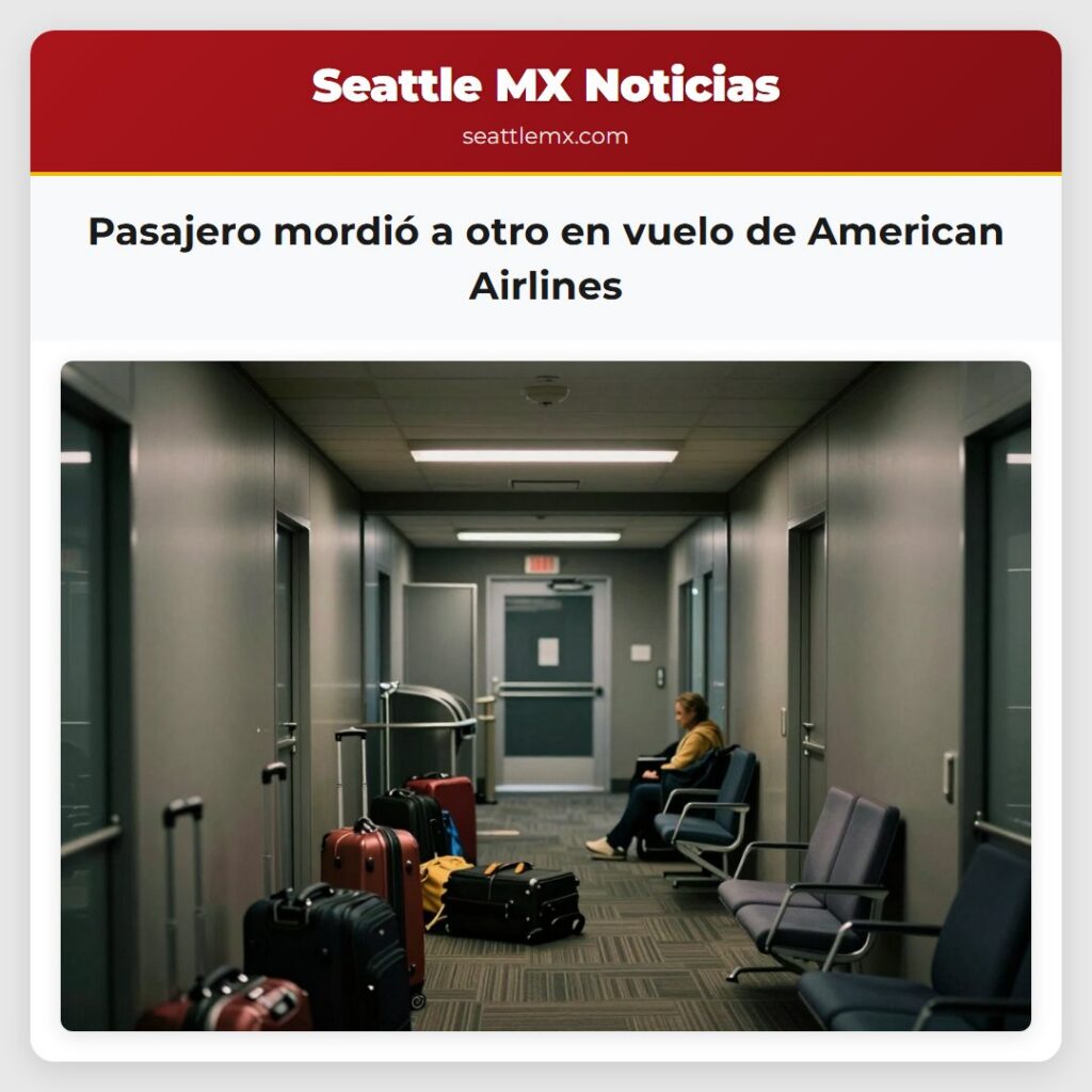 Pasajero mordió a otro en vuelo de American