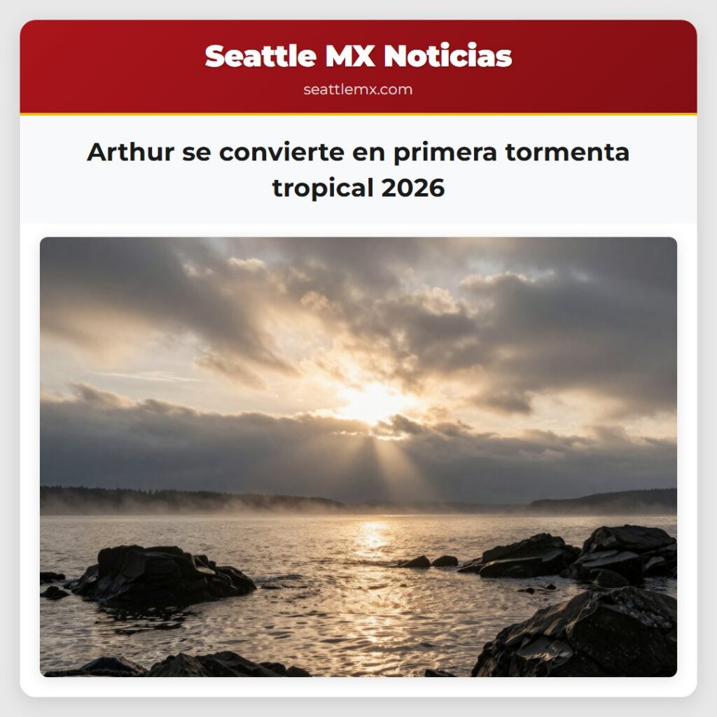 Noticias De Seattle 1 Arthur se convierte en primera tormenta tropical