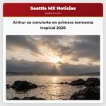 Arthur se convierte en primera tormenta tropical 2026