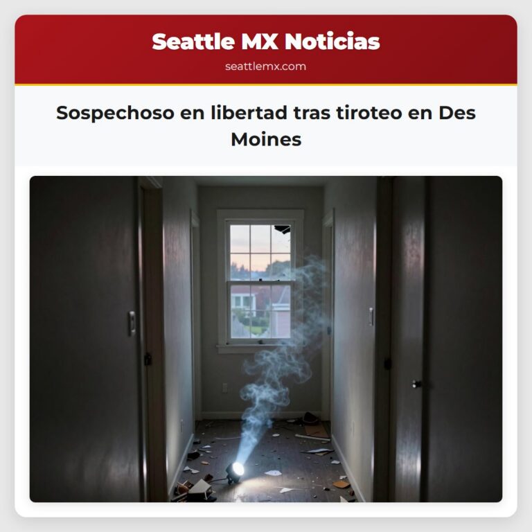 Sospechoso en libertad tras tiroteo en Des Moines