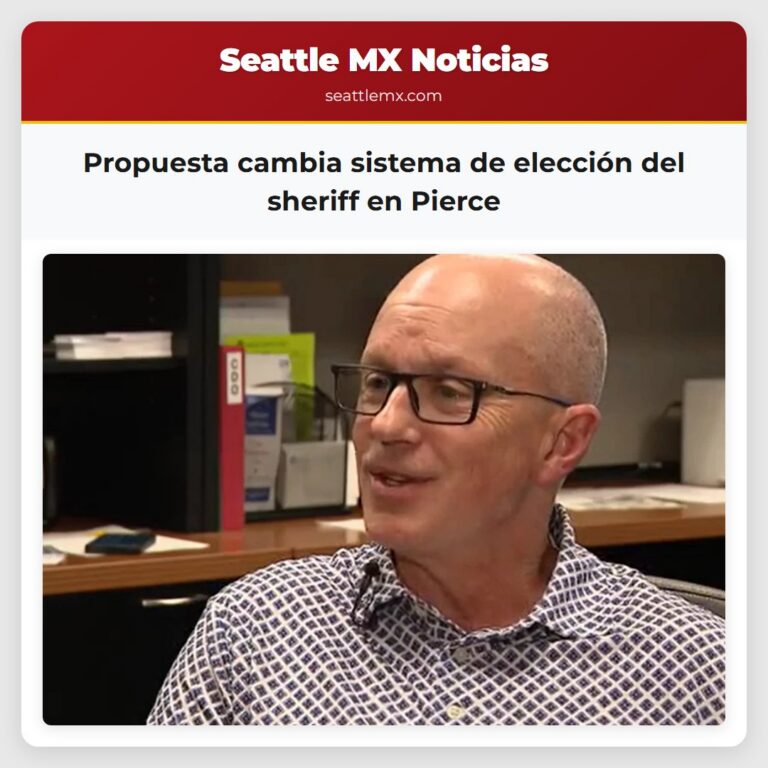 Propuesta cambia sistema de elección del sheriff en Pierce