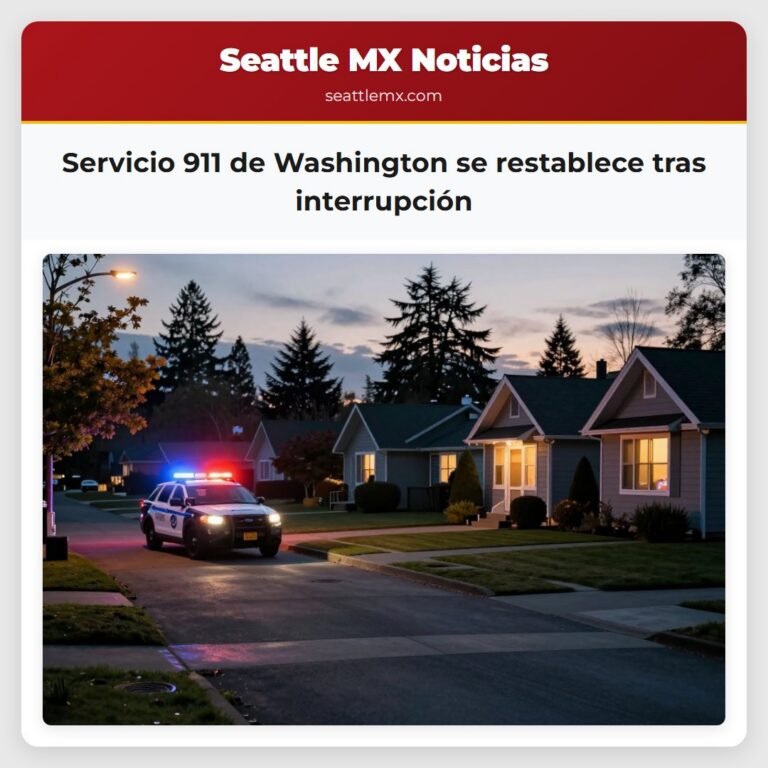 Servicio 911 de Washington se restablece tras interrupción