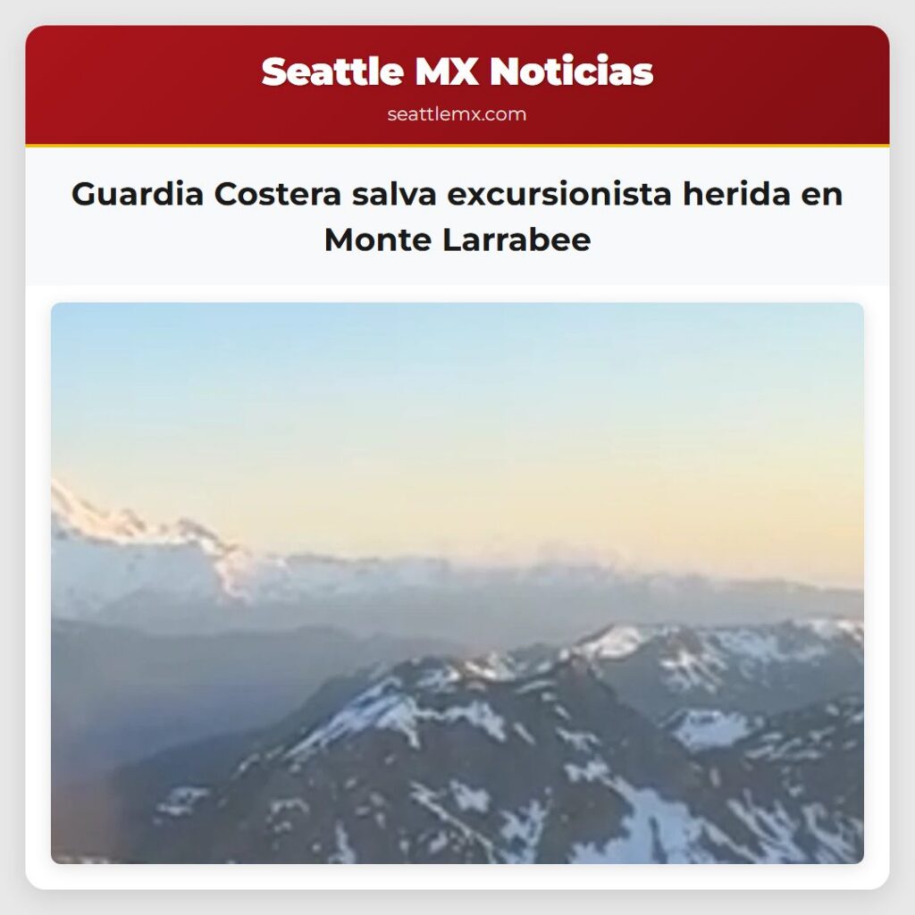 Guardia Costera salva excursionista herida en
