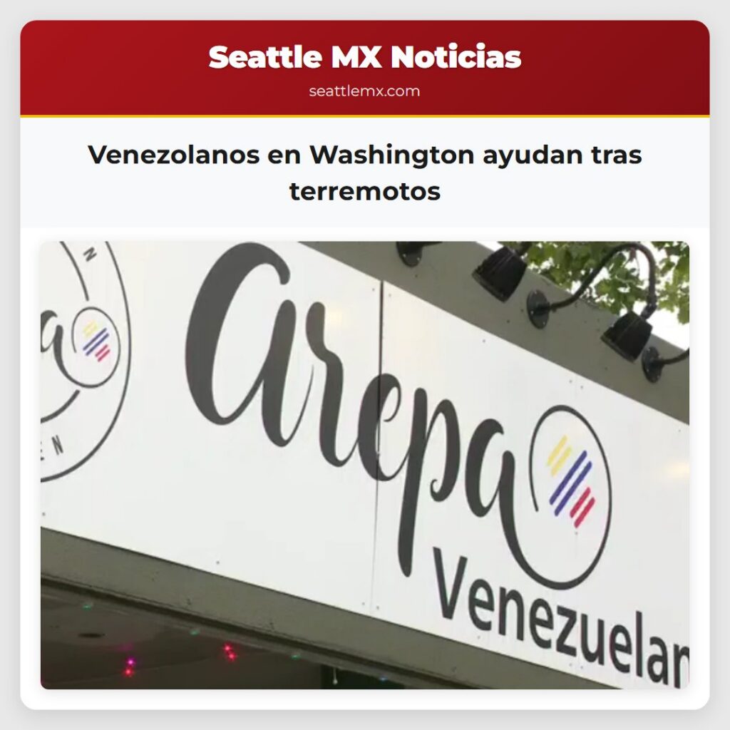 Venezolanos en Washington ayudan tras terremotos