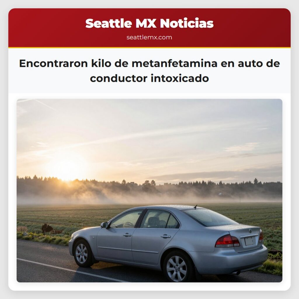 Encontraron kilo de metanfetamina en auto de