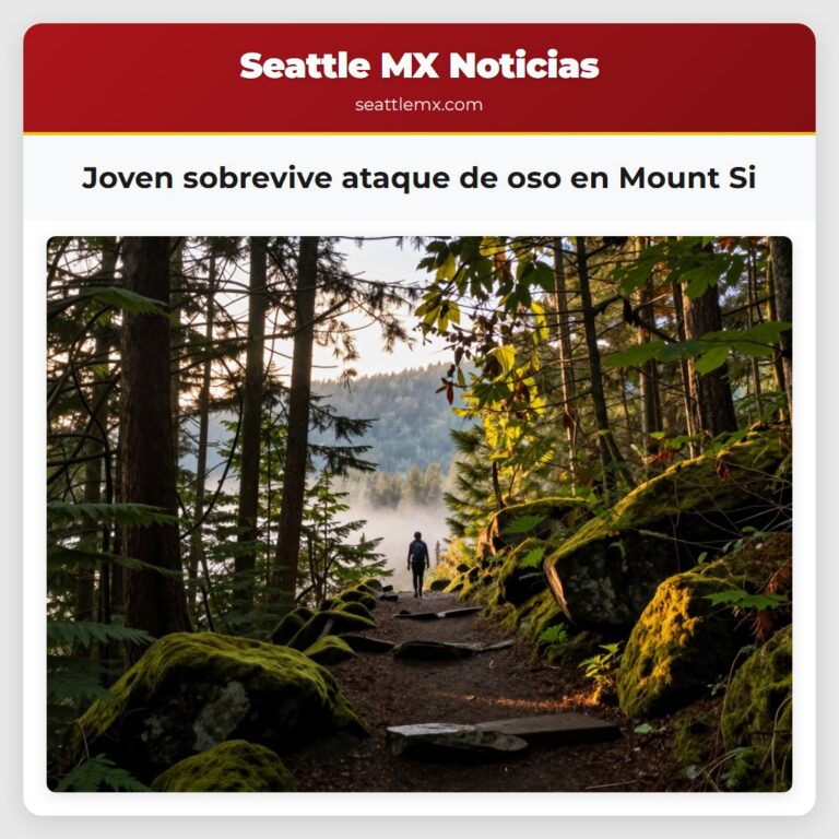 Joven sobrevive ataque de oso en Mount Si
