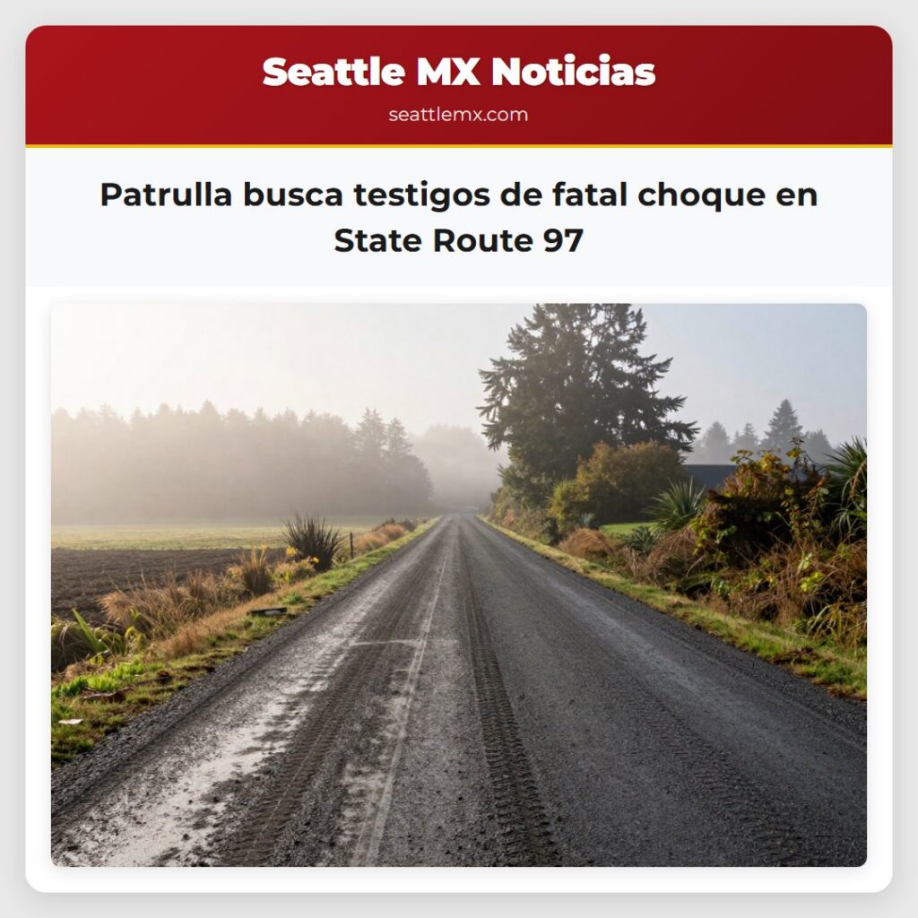 Patrulla busca testigos de fatal choque en State