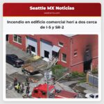 Incendio en edificio comercial herí a dos cerca de I-5 y SR-2