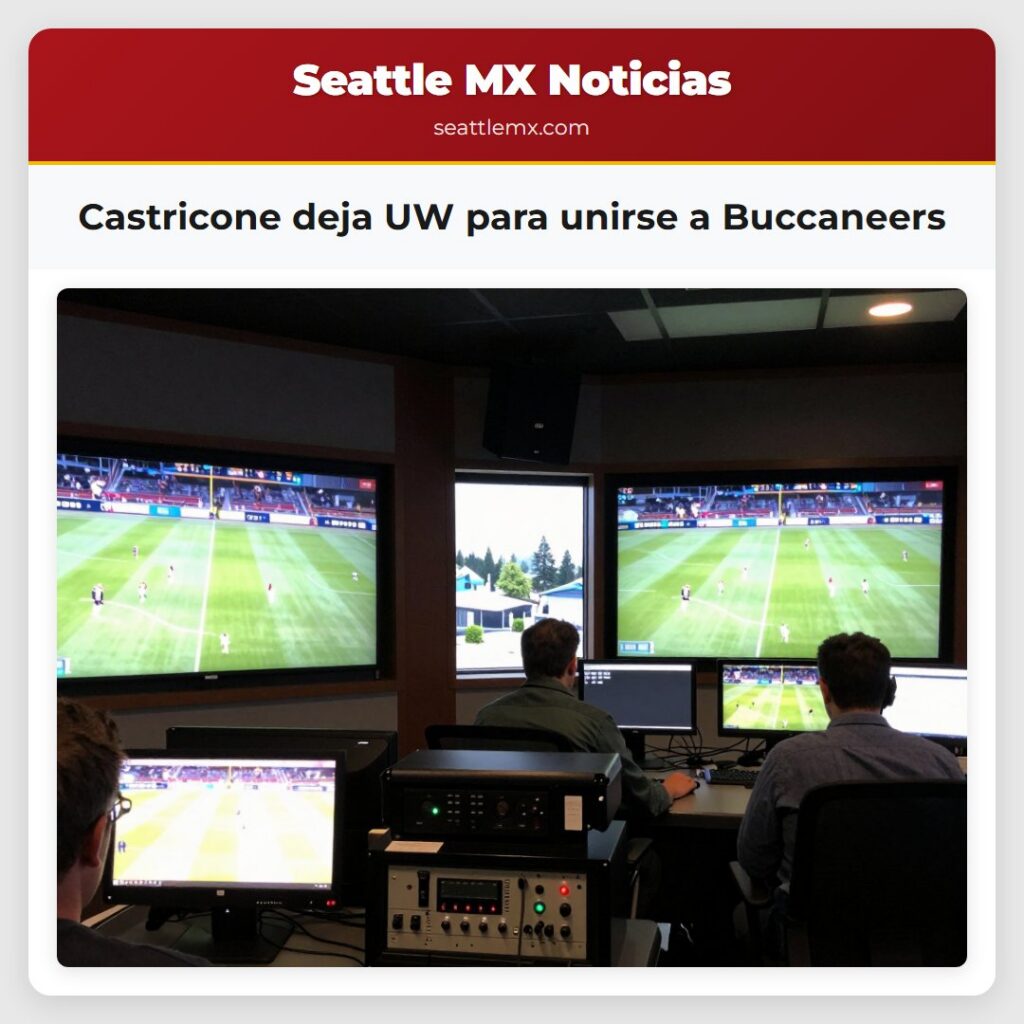 Castricone deja UW para unirse a Buccaneers