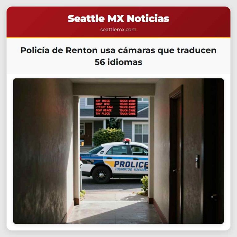 Policía de Renton usa cámaras que traducen 56 idiomas