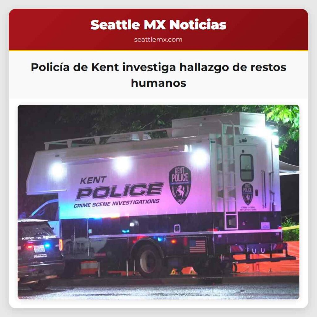 Policía de Kent investiga hallazgo de restos