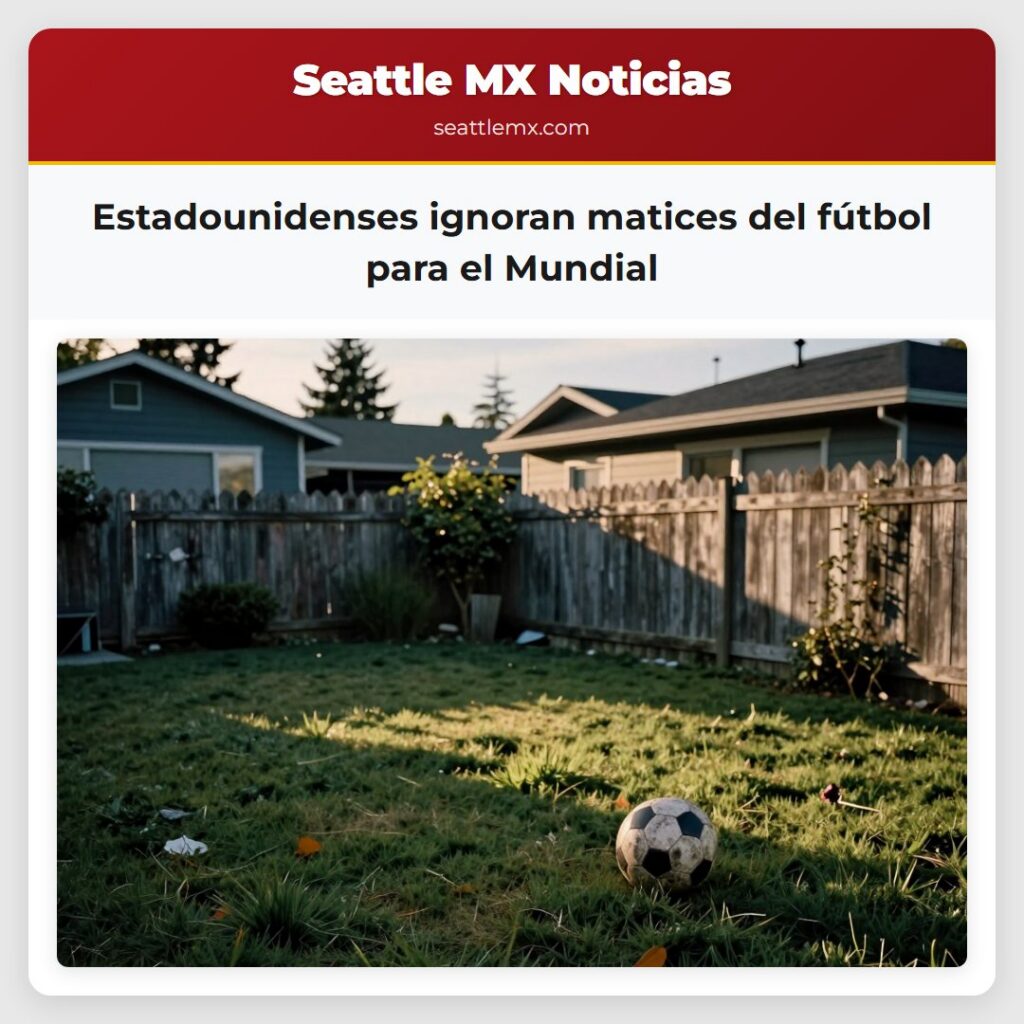 Estadounidenses ignoran matices del fútbol para