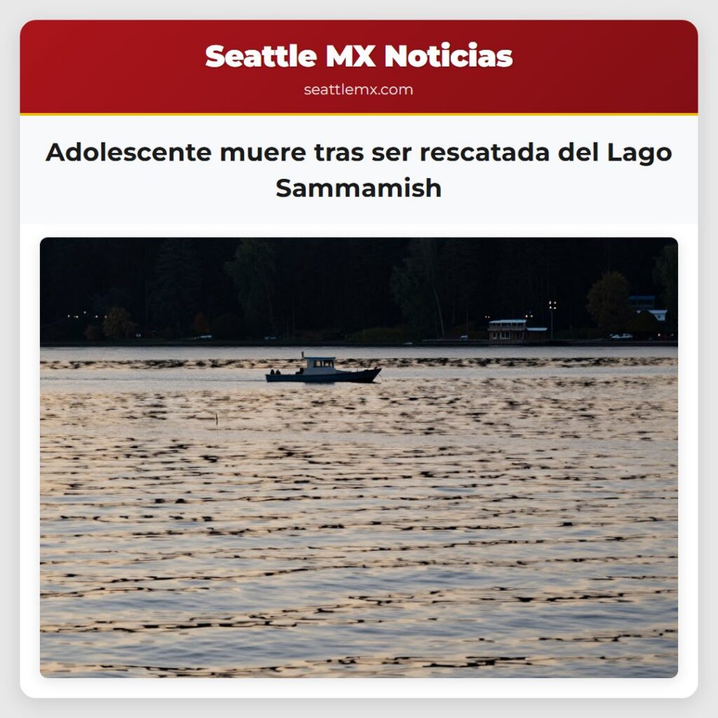 Adolescente muere tras ser rescatada del Lago