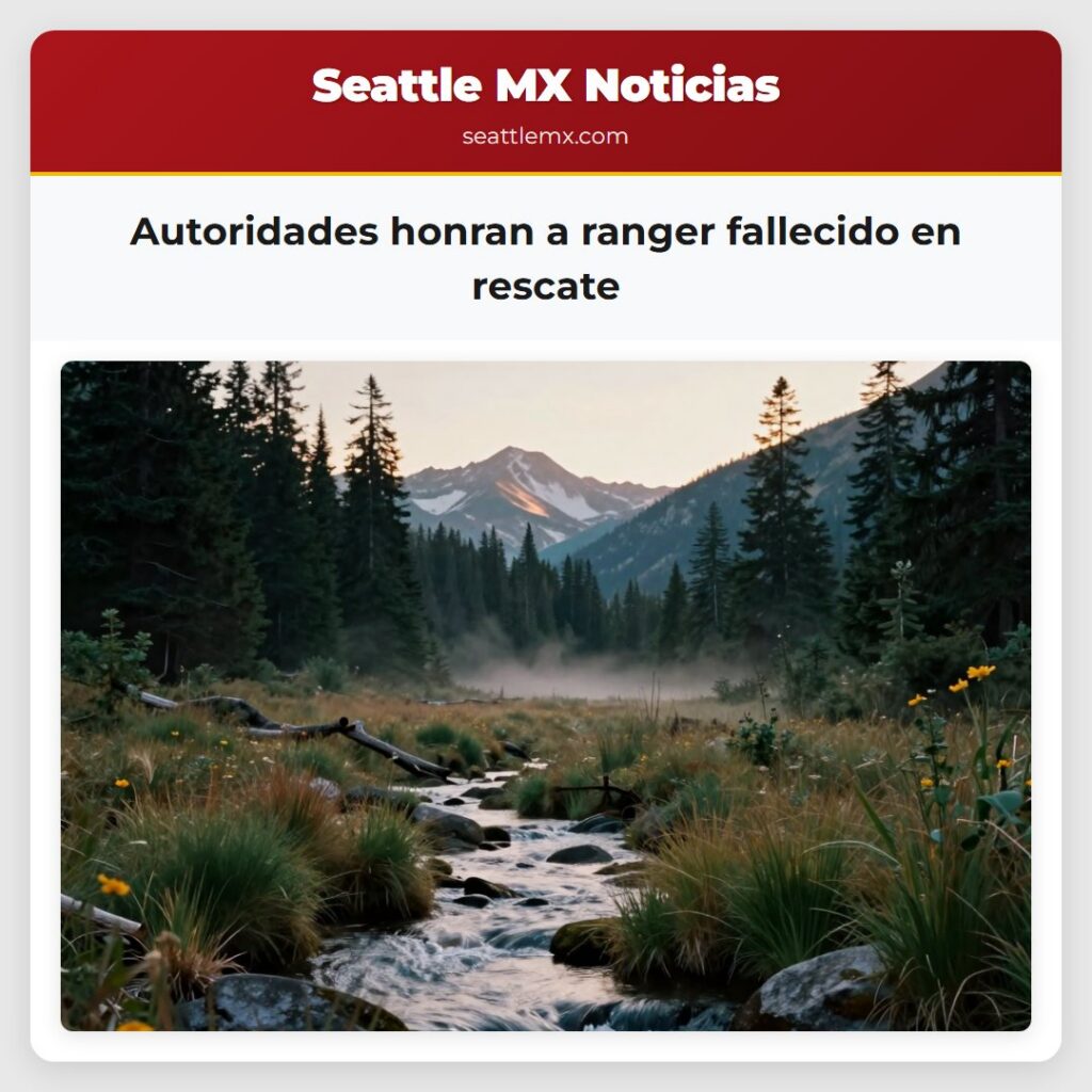Autoridades honran a ranger fallecido en rescate