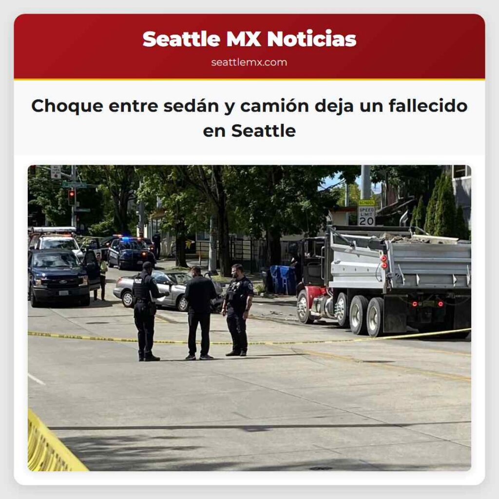 Choque entre sedán y camión deja un fallecido en