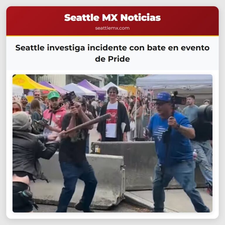 Seattle investiga incidente con bate en evento de Pride