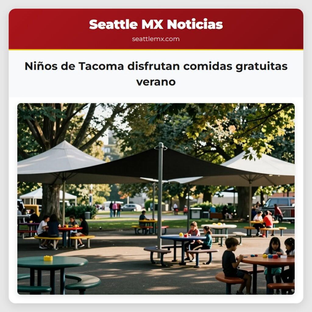Niños de Tacoma disfrutan comidas gratuitas verano