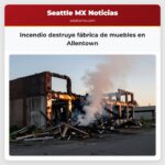 Incendio destruye fábrica de muebles en Allentown