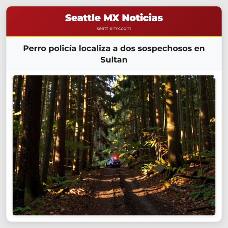 Perro policía localiza a dos sospechosos en Sultan