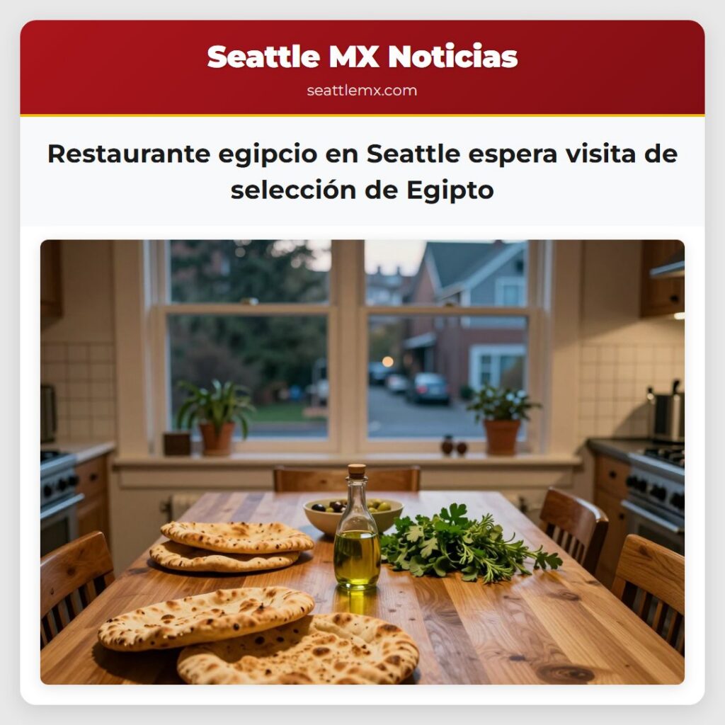 Restaurante egipcio en Seattle espera visita de