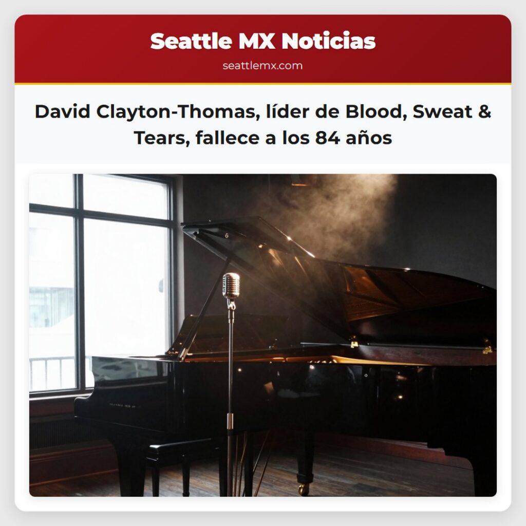 David Clayton-Thomas, líder de Blood, Sweat &