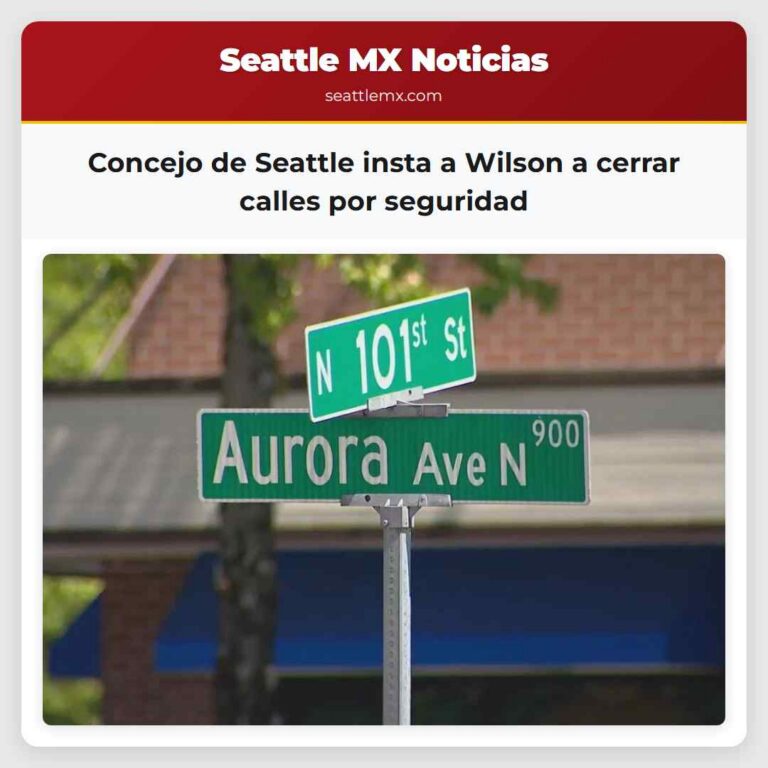Concejo de Seattle insta a Wilson a cerrar calles por seguridad