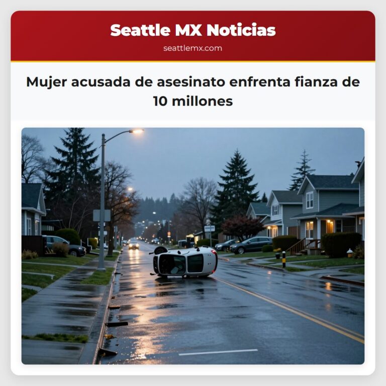 Mujer acusada de asesinato enfrenta fianza de 10 millones