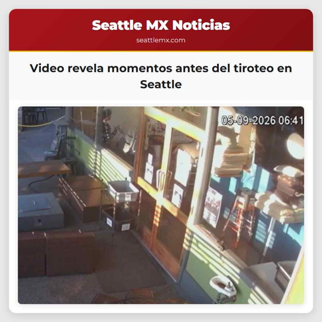 Video revela momentos antes del tiroteo en Seattle