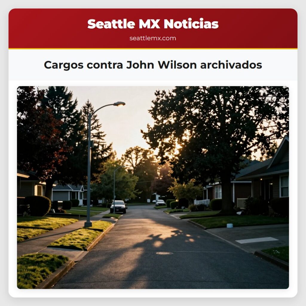 Cargos contra John Wilson archivados