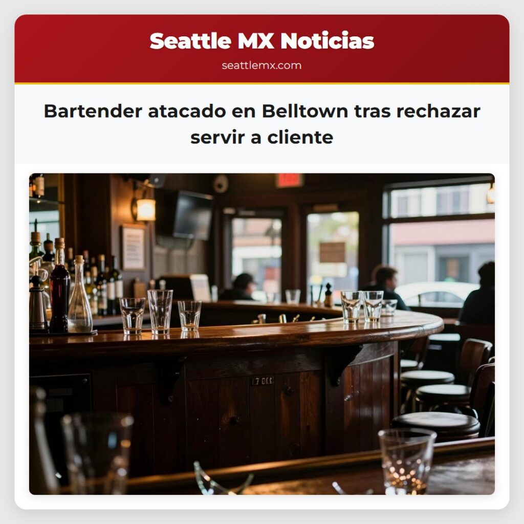 Bartender atacado en Belltown tras rechazar