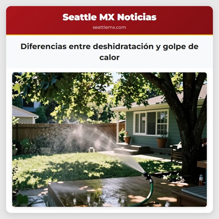 Diferencias entre deshidratación y golpe de calor