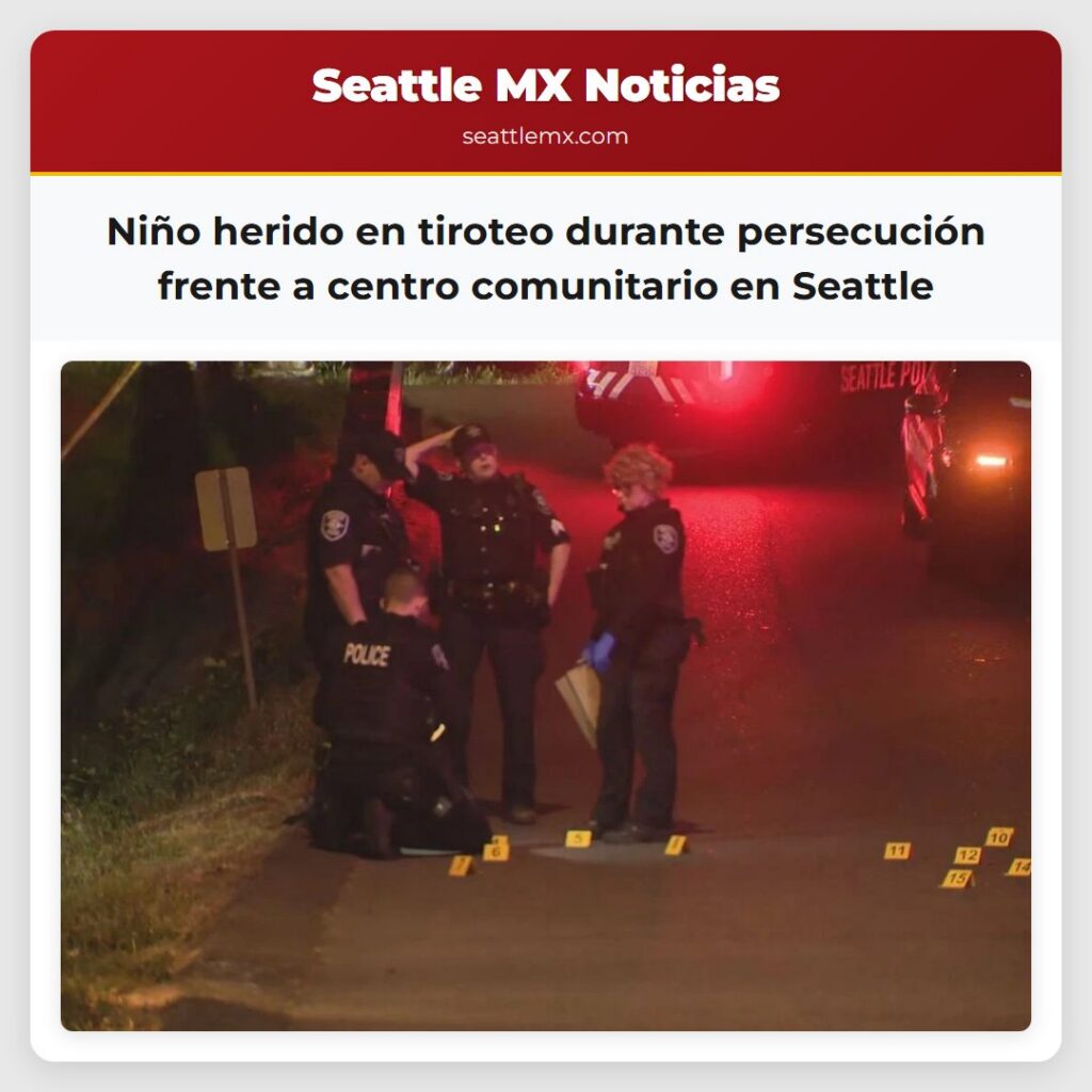Niño herido en tiroteo durante persecución frente
