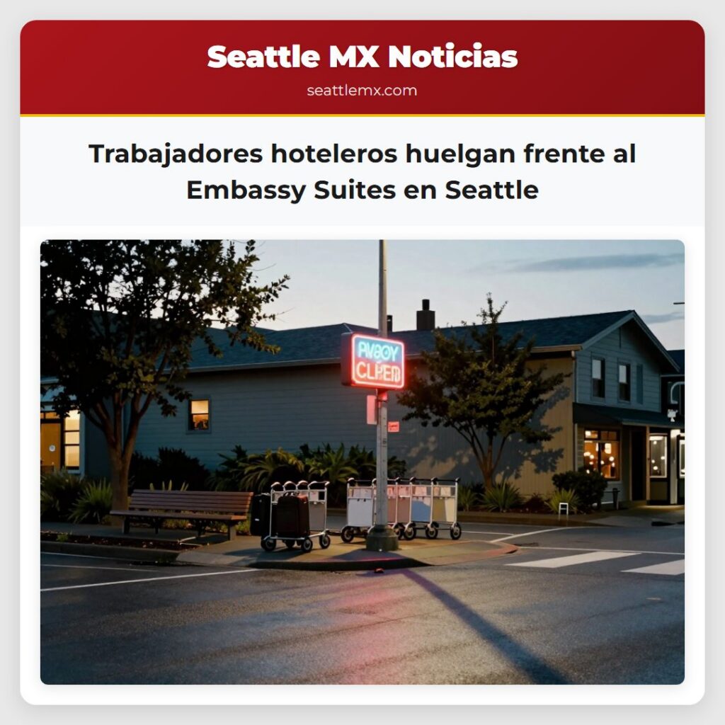 Noticias De Seattle 1 Trabajadores hoteleros huelgan frente al Embassy
