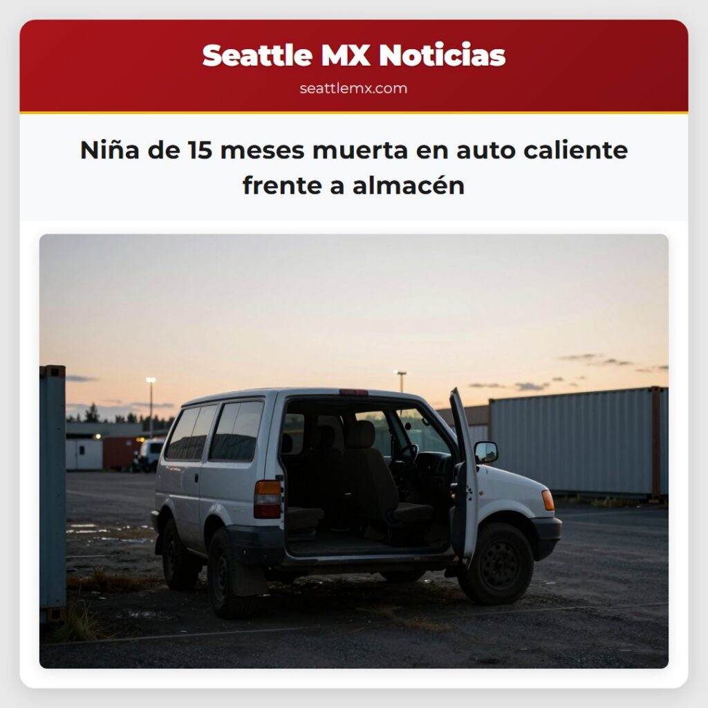 Niña de 15 meses muerta en auto caliente frente a