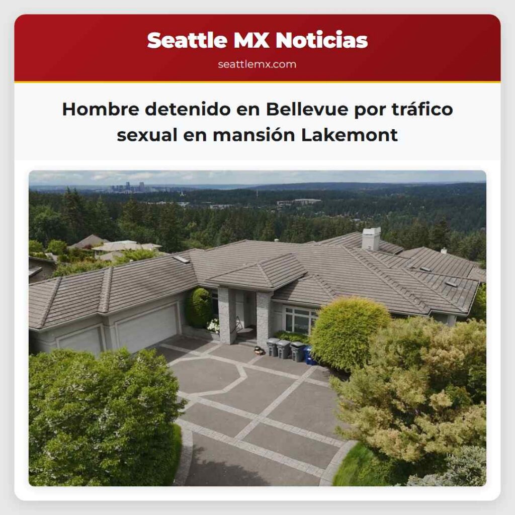 Hombre detenido en Bellevue por tráfico sexual en