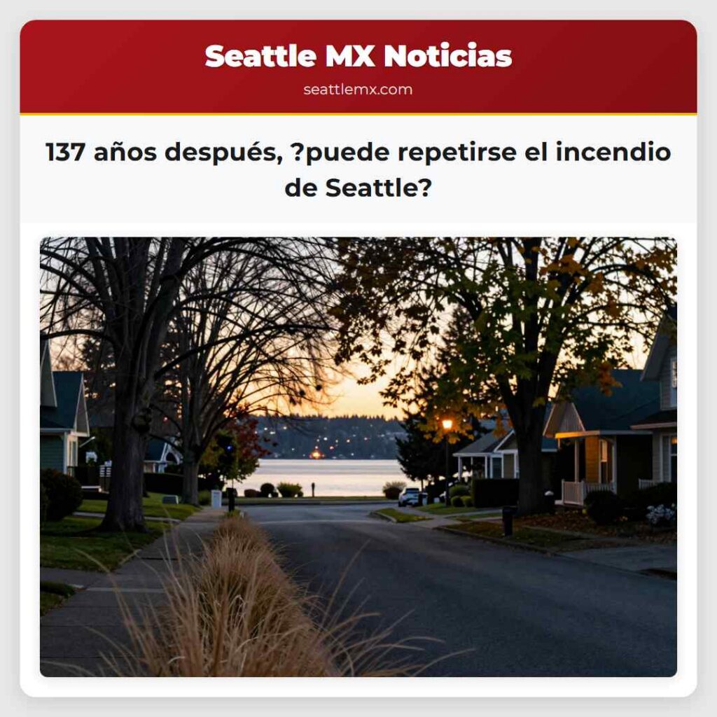 Noticias De Seattle 1 137 años después, ?puede repetirse el incendio de
