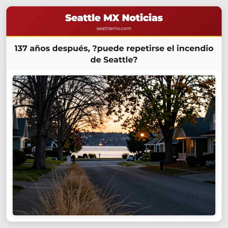 137 años después ?puede repetirse el incendio de Seattle?