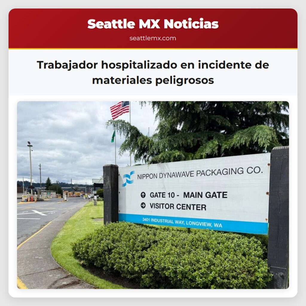 Trabajador hospitalizado en incidente de