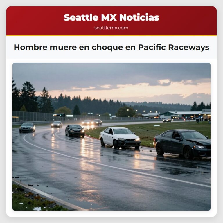 Hombre muere en choque en Pacific Raceways
