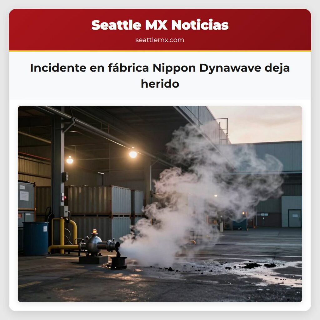 Incidente en fábrica Nippon Dynawave deja herido