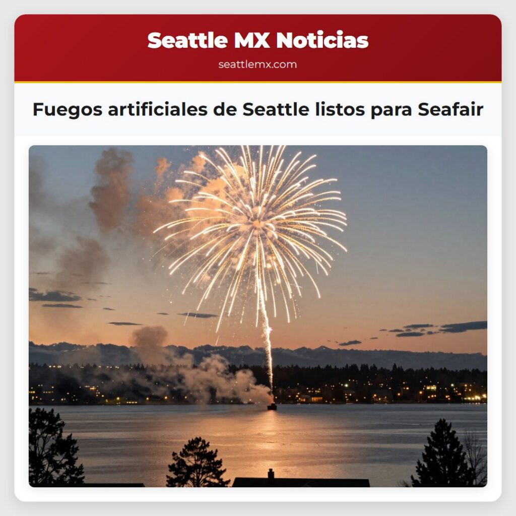 Fuegos artificiales de Seattle listos para Seafair