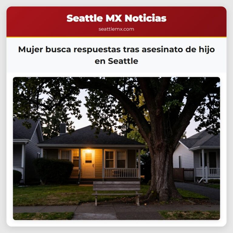 Mujer busca respuestas tras asesinato de hijo en Seattle